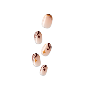 imPRESS Design Press On Nails - Cappuccino  Swirls
